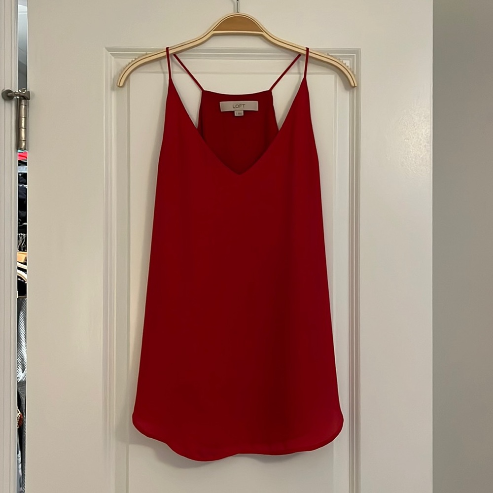Red V-Neck Cami
